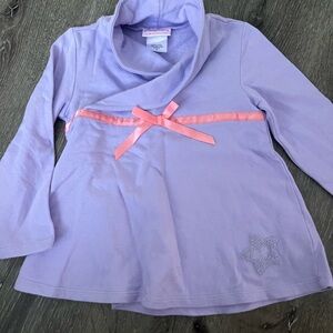 American Girl Purple Sweatshirt with Pink Bow